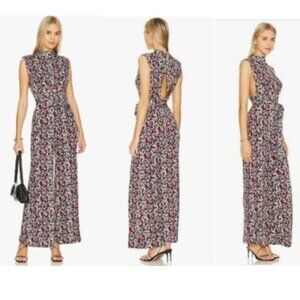 Free People Vibe Check One Piece in Black Ditsy Shell Jumpsuit